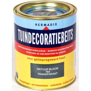 Hermadix Tuindecoratiebeits Transparant 764 Natuur Blauw - 0.75 l