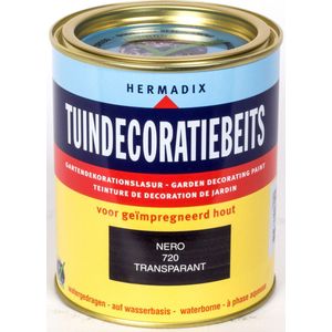 Hermadix Tuindecoratiebeits Transparant 720 Nero - 0.75 L