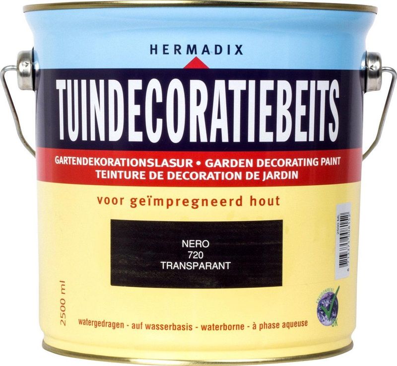 Hermadix Tuindecoratiebeits 720 Nero - 2.5 l