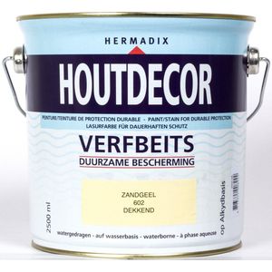 Hermadix Houtdecor Dekkend Zandgeel 602 2,5 LTR