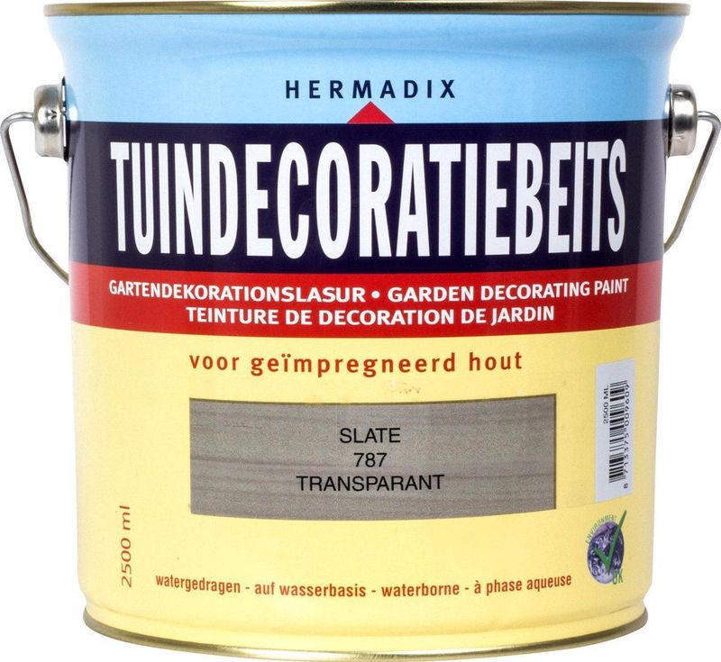 Hermadix Tuindecoratiebeits Transparant 787 Slate - 2.5 L