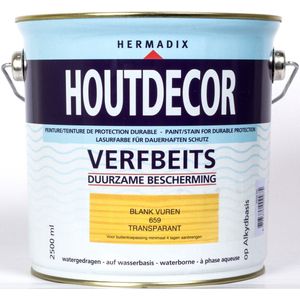 Hermadix Houtdecor Transparant Blank Vuren 659 2,5 LTR