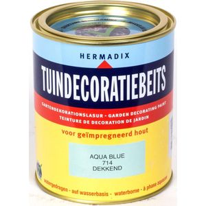 Hermadix Tuindecoratiebeits dekkend 714 Aqua Blue - 0,75 l