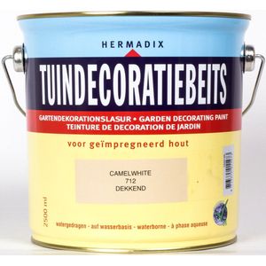Hermadix Tuindecoratiebeits dekkend 712 Camel White - 2,5 l