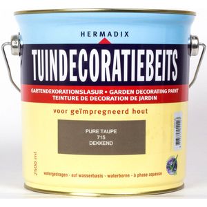 Hermadix Tuindecoratiebeits Dekkend - 2,5 liter - Pure Taupe | 8713375011503 | Verf
