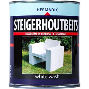 Hermadix Steigerhoutbeits - 0,75 Liter - White Wash