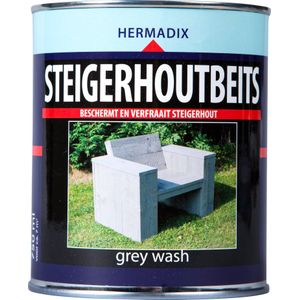 Hermadix Steigerhoutbeits - 0,75 Liter - Grey Wash