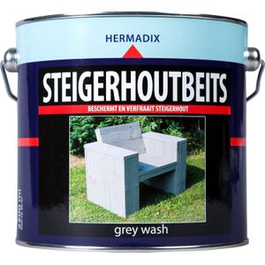 Hermadix Steigerhoutbeits - 2,5 Liter - Grey Wash