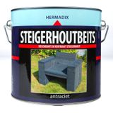 Hermadix Steigerhoutbeits - 2,5 Liter - Antraciet