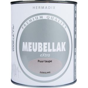 Hermadix Meubellak eXtra - Dekkend - Zijdeglans Puur taupe
