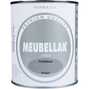 Hermadix Meubellak eXtra - Dekkend - Krijtmat Grijsblauw
