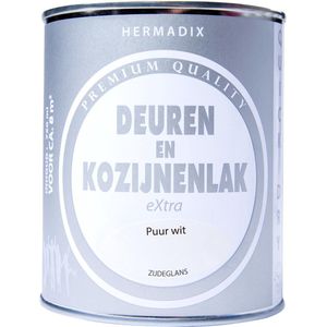 Hermadix deuren & kozijnen lak zijdeglans puur wit - 750 ml.