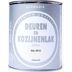 Hermadix Deuren&Kozijnenlak Extra Zijdeglans RAL9016 750 ML