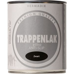 Hermadix Trappenlak - Anti-Slip - Zwart - Zijdeglans - 750 ml