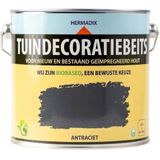 Hermadix - Tuindecoratiebeits - Dekkend Antraciet - 0,75 Liter