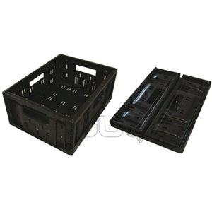 Mand Steco Klapkrat Zwart 40x30x17cm - ZWART