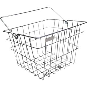 Steco Fietsmand - Metaal - Zilver |