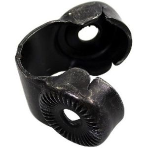 Steco montuur klem mand mee 22 mm ano look / zilver 52.500003.03