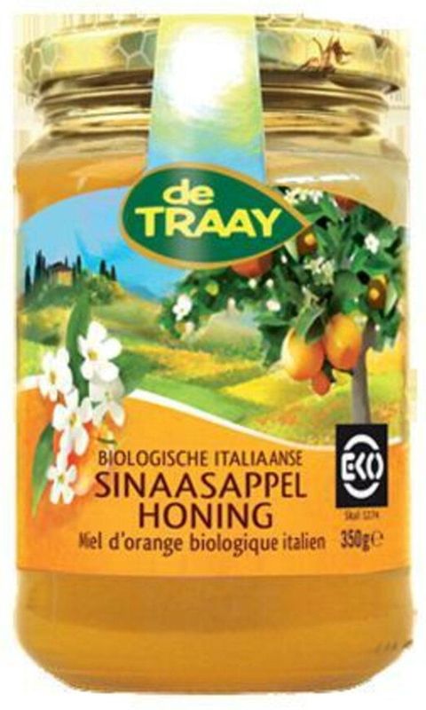 De Traay Honing Sinaasappelbloesem Eko 350 gr