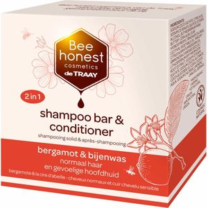 Traay Bee Honest Shampoobar bergamot & bijenwas 80 gram