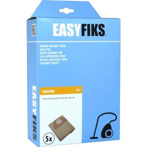 Easyfiks K05 stofzuigerzakken - geschikt voor Karcher S140-157-163-164-166-168 2201, 2901, A2251, 2204, 2231 - 5 stuks