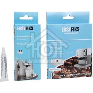 Easyfiks Reiniger Onderhoudspakket koffie Ontkalkingstabletten, reinigingstabletten &