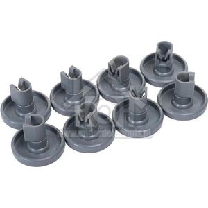 Zanussi Aeg Electrolux - Origineel - Wiel Set van onderkorf - 8st- ZDF311, FDF322, ESF64011 - 50286965004