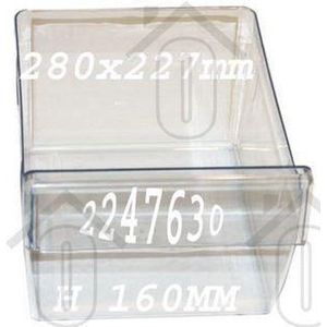 AEG Groentelade Transparant 280x230x160mm SK71240, SK71040, SK91245 2247630045