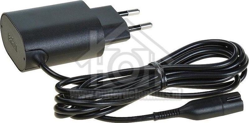 Braun - Snoer Netkabel + Stekker - Zwart - 1 Stuk