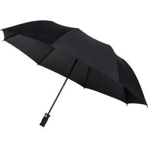 Grote opvouwbare paraplu, zwart, voor dames en heren, XXL paraplu met een diameter van 120 cm, automatisch openingssysteem, ergonomische handgreep, Falcon