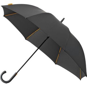 Impliva GP-67 Falcone paraplu, volledige afmeting, paraplu, rond, zwart, glasvezel, polyester