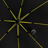 STORMaxi storm paraplu zwart met geel frame windproof 100 cm - Stormproof paraplu
