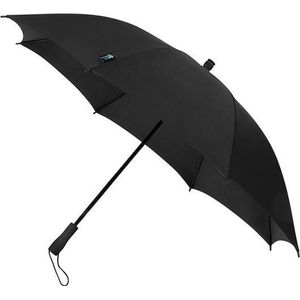 Paraplu TravellightÃ‚Â® extreem licht handopening windproof doorsnede 100 cm zwart