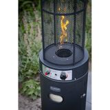 Eurom - Flameheater - Terrasverwarming - Zwart - 11000 Watt - 182.3x52.2x52.2cm