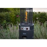 Eurom - Flameheater - Terrasverwarming - Zwart - 11000 Watt - 182.3x52.2x52.2cm