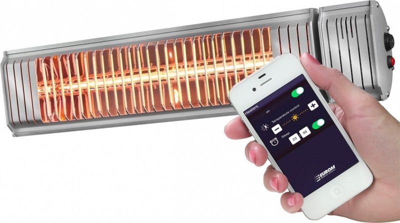 Eurom - Terrasverwarming - Golden 2000 Amber Smart - 2000 Watt - IP65 Spatwaterdicht