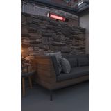 Eurom - Golden Shadow 2000 - Infrarood Terrasverwarming - Zwart - Innovatief Ontwerp