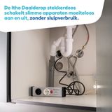 Itho Daalderop - CombiSwitch - Aftakdoos - Grijs - Staal - Kabellengte 1.5 Meter