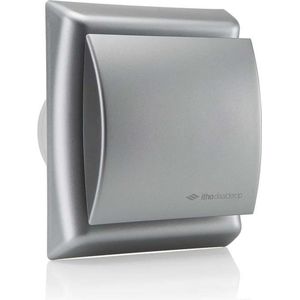 Itho Daalderop badkamerventilator Ø 100 mm- mat zilver met timer BTVZ-N211 T