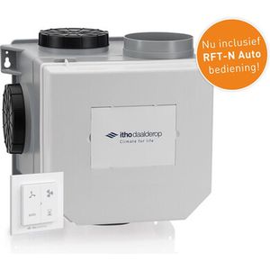 Itho Daalderop CVE-S ECO SE 325 m³/h + vochtsensor en RFT-N bediening - euro stekker