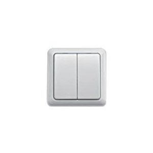 KlikAanKlikUit Opbouw Dubbele Schakelaar - Draadloos - AWST-8802