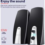 Trust - Mila 2.0 - Speakerset - Zwart - 3,5MM Audio Jack