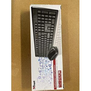 Trust Nola Wireless Keyboard with mouse toetsenbord Inclusief muis RF Draadloos Zwart