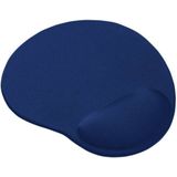 Trust Bigfoot Ergonomisches Mauspad mit Gelkissen 236 x 205 mm, Softgel Handballenauflage, Mikrofaseroberfläche, Mousepad mit Handauflage, rutschfeste Unterseite - Blau