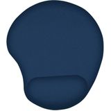 Trust Bigfoot Ergonomisches Mauspad mit Gelkissen 236 x 205 mm, Softgel Handballenauflage, Mikrofaseroberfläche, Mousepad mit Handauflage, rutschfeste Unterseite - Blau