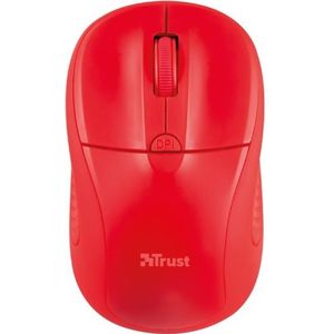 Trust Primo RF Draadloos 1600 DPI Optisch Muis - Rood