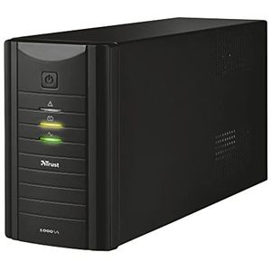 Trust Oxxtron 1000VA ononderbroken stroomvoorziening (UPS) 2 AC-uitgangen - ononderbroken stroomvoorziening (USP) (1000 VA, 81 V, 290 V, 110 V, 240 V, 50/60 Hz)
