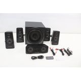 Trust Gaming 21738 GXT 658 Tytan 5.1 Surround PC Lautsprecher mit Subwoofer, Speakers mit LED Beleuchtung, Soundsystem für PC, Laptop, Konsole, TV, Schwarz, 180 W (90 W RMS)