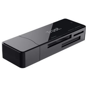 Trust - Nanga - USB 3.1 Cardreader - Zwart - Compatibel met diverse systemen