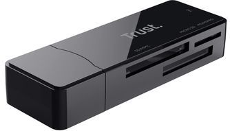 Trust - Nanga - USB 3.1 Cardreader - Zwart - Compatibel met diverse systemen